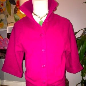 Beautiful fuchsia wool jacket